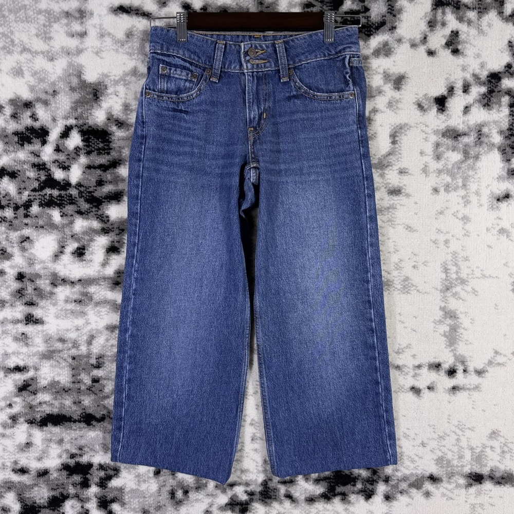 Levis Too Superlow Wide Leg Capri Jeans Womens Size 28x22 Hippie Bohiemian‎